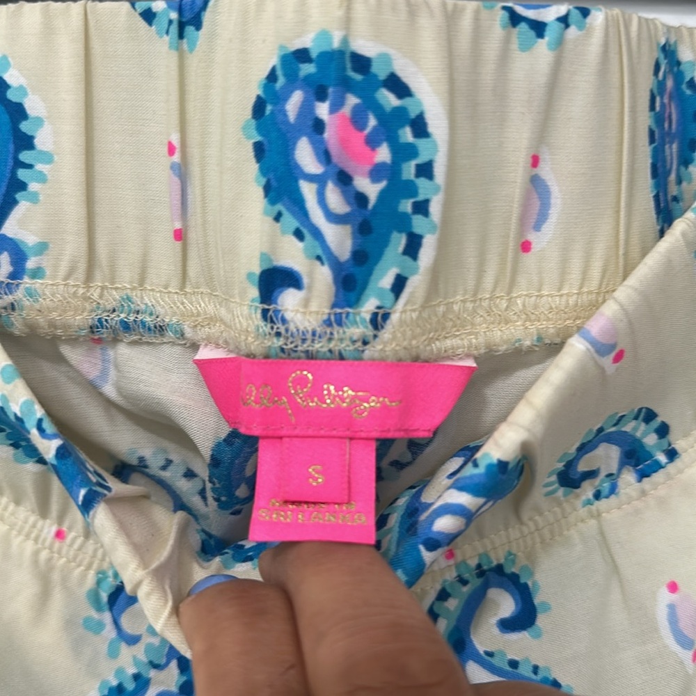 Lilly Pulitzer NWT Bal Harbour palazzo pant Macadamia Haute Couture - Picture 4 of 4